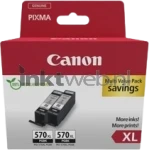 Canon PGI-570XL 2-pack zwart