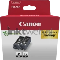Canon PGI-35 twinpack zwart Front box