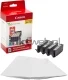 Canon CLI-581XL 4-pack met fotopapier zwart en kleur