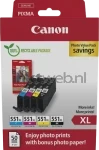 Canon CLI-551XL Multipack met fotopapier zwart en kleur
