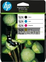 HP 924 Multipack (Opruiming 11-2026) zwart en kleur
