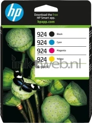 HP 924 Multipack zwart en kleur Front box