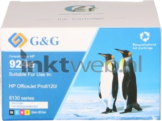 Huismerk HP 924 Multipack zwart en kleur Front box