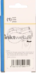 Huismerk Brady  M21-375-595-WT zwart op wit breedte 9.5 mm Back box
