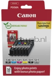 Canon PGI-530 / CLI-531 Photo Value Pack  geel Front box