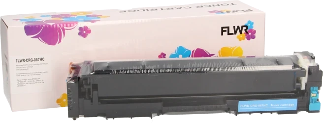 FLWR Canon 067 H cyaan Combined box and product