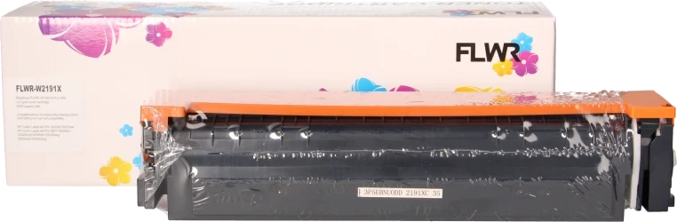 FLWR HP 219X cyaan Combined box and product