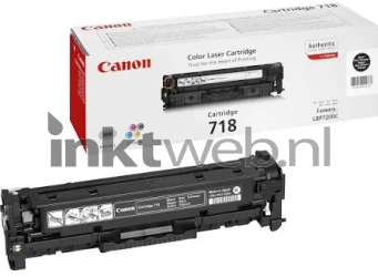 Canon 718 zwart Combined box and product