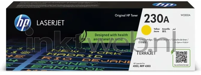 HP W2302A geel Front box