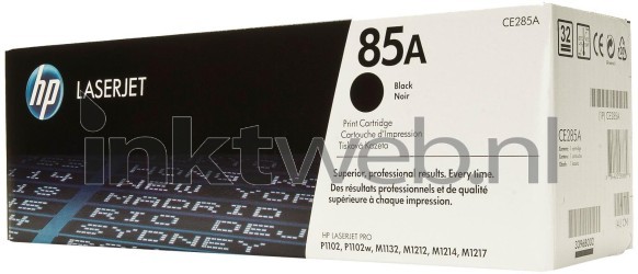 HP 85A zwart Front box