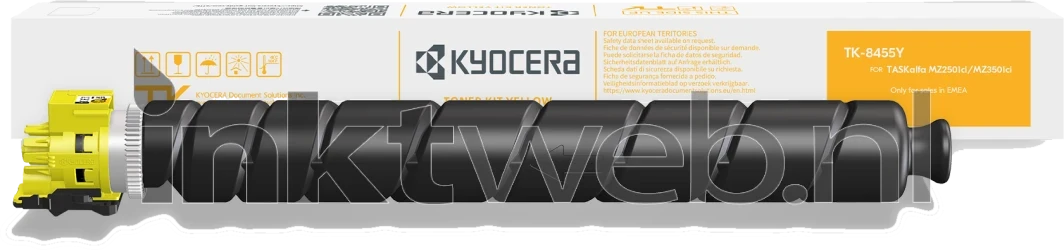 Kyocera Mita TK-8455Y geel Combined box and product