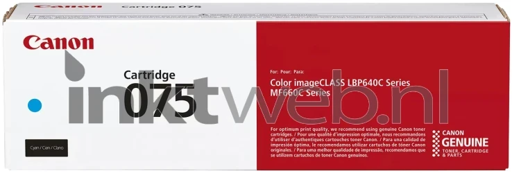 Canon 075 C cyaan Front box