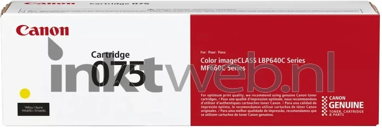 Canon 075 Y geel Front box