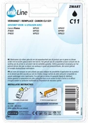 Huismerk Canon CLI-521BK zwart 