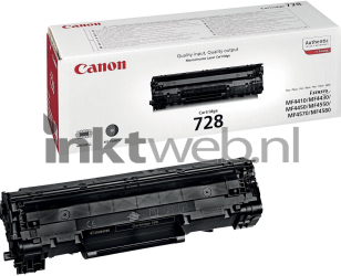 Canon 728 zwart Combined box and product