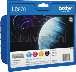 Brother LC-970 multipack zwart en kleur Front box