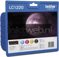 Brother LC-1220 Multipack (Opruiming 4 x 1-pack outlet) zwart en kleur