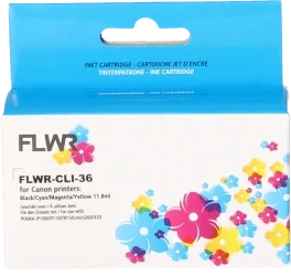 FLWR Canon CLI-36 kleur Front box