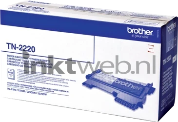 Brother TN-2220 zwart Front box