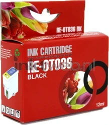 Huismerk Epson T036 zwart Front box