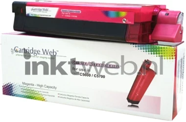 Huismerk Oki C5600 / C5700 magenta Combined box and product