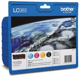 Brother LC-985 Multipack zwart en kleur Front box