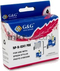 Huismerk Epson T0341 foto zwart Front box