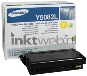 Samsung CLT-Y5082L geel Combined box and product