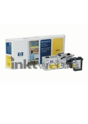 HP 81 printkop en printkopreiniger geel Combined box and product