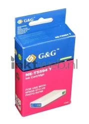 Huismerk Epson T5594 geel Front box