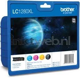 Brother LC-1280 Multipack zwart en kleur Front box