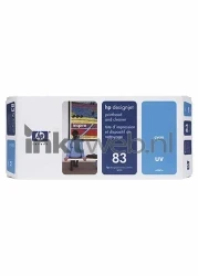 HP 83 printkop incl. printkopreiniger cyaan Front box