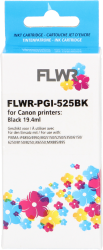 FLWR Canon PGI-525BK zwart Front box