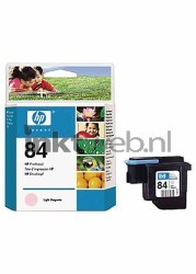 HP 84 printkop licht cyaan Combined box and product