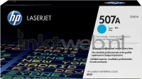 HP 507A (Sticker resten) cyaan