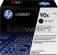 HP 90X (Sticker resten) zwart