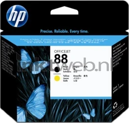 HP 88 printkop zwart en geel Front box