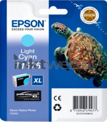 Epson T1575 licht cyaan Front box