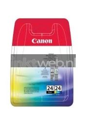 Canon BCI-24BK/CL zwart en kleur Front box