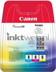 Canon CLI-8 Color pack (Oude verpakking Geopend) kleur 0621B029