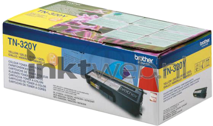 Brother TN-320 geel Combined box and product