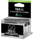 Lexmark 150XL 2-pack zwart