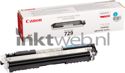 Canon 729-C cyaan Combined box and product