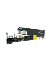 Lexmark C950 HC geel Combined box and product