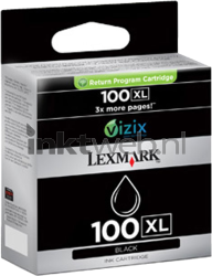 Lexmark 100XL zwart Front box