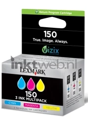 Lexmark 150 multipack C/M/Y kleur Front box