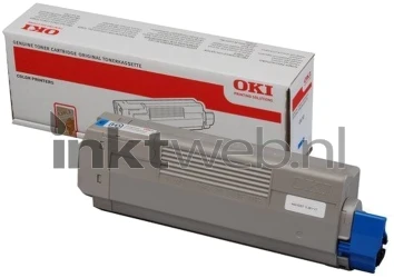 Oki C610 cyaan Front box