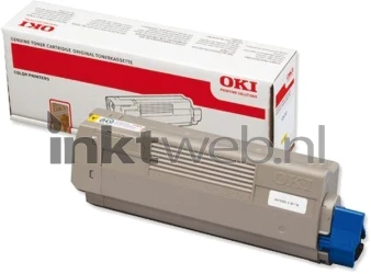 Oki C610 geel Front box