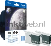 Brother LC-1000BK 2-pack (Opruiming 2 x 1 pack los) zwart