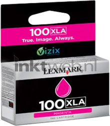 Lexmark 100XLA magenta Front box